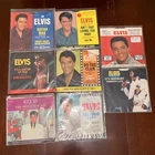 Lot of 8 Elvis Presley 45 RPM Vinyl Records in Picture Sleeves 1960-1970's