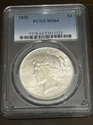 1935 Peace Dollar MS 64.