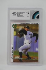 2000 Midwest League Top Prospects #4 Josh Beckett Jersey Rookie Beckett 10 MINT