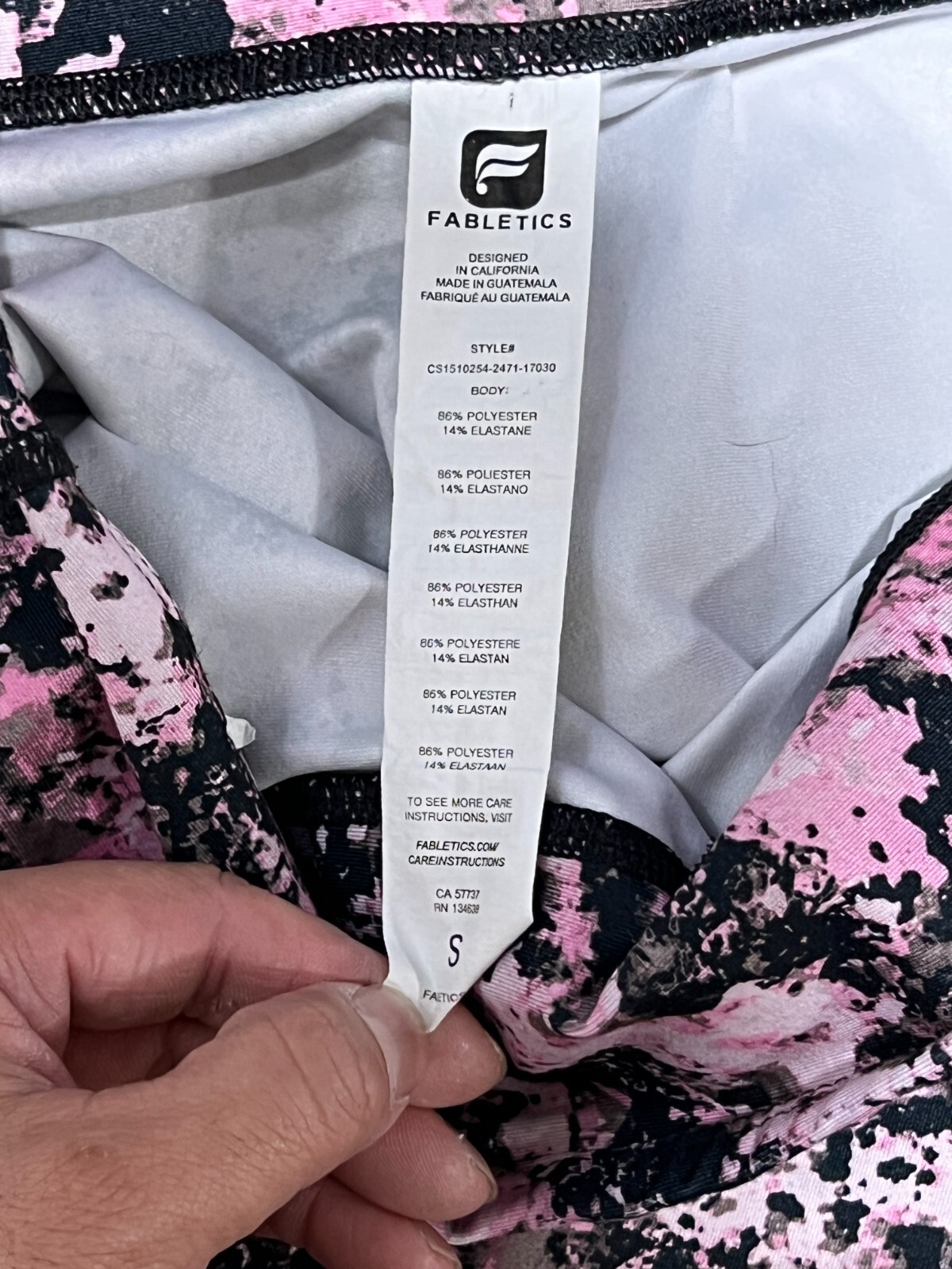 Fabletics Capri Athletic Legging Bottom Women Sma… - image 8