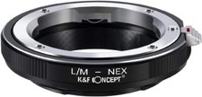 K F CONCEPT LM to NEX Adapter for Leica M Lens to Sony Alpha Nex E-Mount Camera