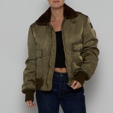 Fur Bomber Jacket - M