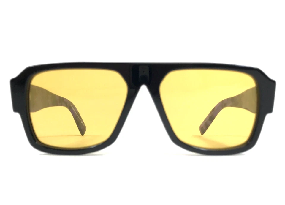 Gafas de sol Prada SPR22Y 1AB-0B7 marco de mármol violeta negro con lentes amarillas claras Foto 2 de 4