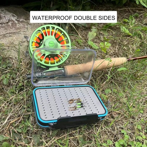 Aventik Fliegenangelbox Vorrichtung Box Wasserdicht Streamer Fliegenkoffer 2 Seiten durchsichtig Deckel - Bild 25 von 44