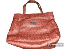 Matilda Jane Together Time Large Vinyl Tote Red Bag Flowers Floral