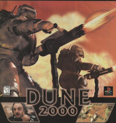 VTG 1999 Dune 2000 Original PS1 Video Game Print Ad 21x27cm EGM 123
