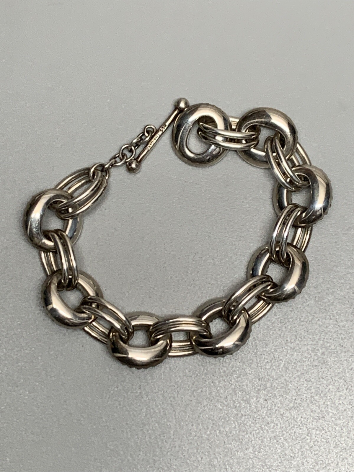 Michael Dawkins 925 Chunky Interlocking Textured … - image 5