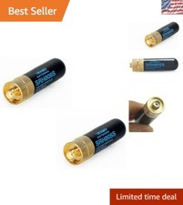 2PCS Gold  Black SMA-F Dual Band Antenna - Lightweight Handheld Radio Accessory