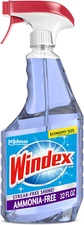 Windex Ammonia-Free Glass and Window Cleaner Spray Bottle, Bottle Made from 100%