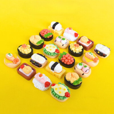 10PC 1/6 Scale Dollhouse Miniatures Sushi Rice Mini Food Store Accessories Lot