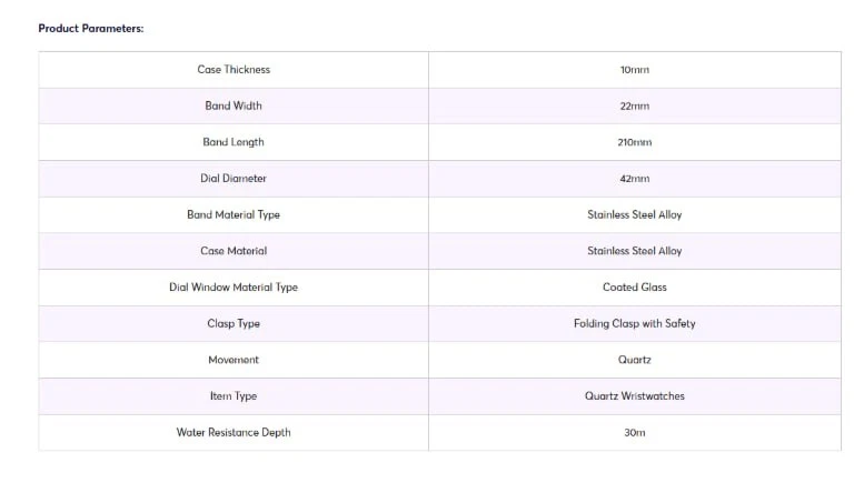 LA Dodgers Black Stainless Steel Watch