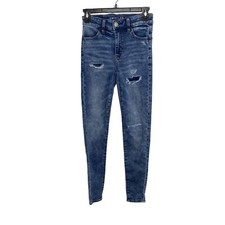 American Eagle Next Level Stretch Hi-Rise Jeggings Dark Wash Jeans. Size 00R