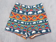 Rowdy Crowd womens aztec western spandex shorts size M