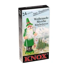 KNOX Myrrh Scent German Cone Incense 24/box - Medium 1.1 Inch (28mm) Tall