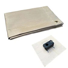 Fire Pit Mat 40" Wood Stove Under Grill Mat for Deck BBQ Fireproof Floor Tent...