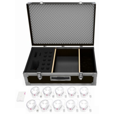 APE LABS COIN 2.0 TOURPACK Indoor/Outdoor USB Rechargeable LED Uplight ATA Case