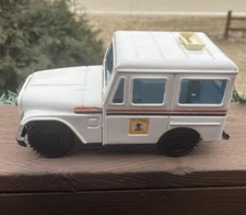 Vintage Western Stamping Corp US Mail Delivery Jeep Bank USPS Postal Metal