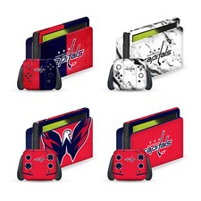 OFFICIAL NHL WASHINGTON CAPITALS VINYL SKIN FOR NINTENDO SWITCH OLED BUNDLE