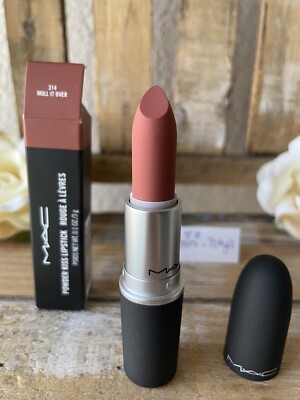 MAC Powder Kiss Lipstick 314 Mull It Over New in Box Made in Italy