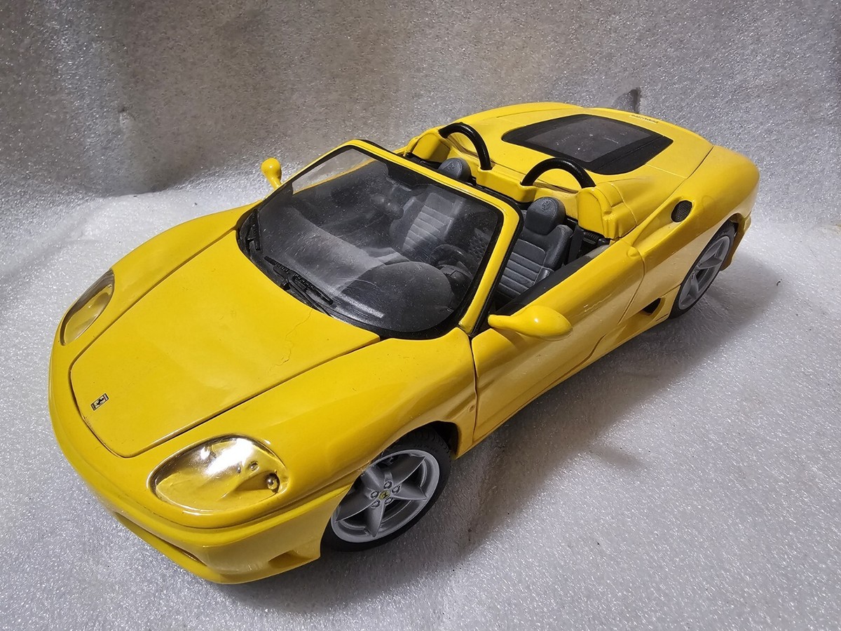 Hot Wheels 100% Ferrari 360 Spider 1:18 Yellow HTF | eBay Hot Wheels 100% Ferrari 360 Spider 1:18 Yellow HTF | eBay