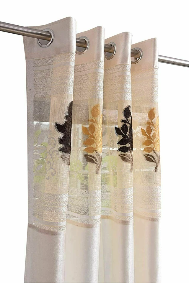 Brand New 2 Piece Eyelet Door Curtain Set 8 ft - Image 4 of 4