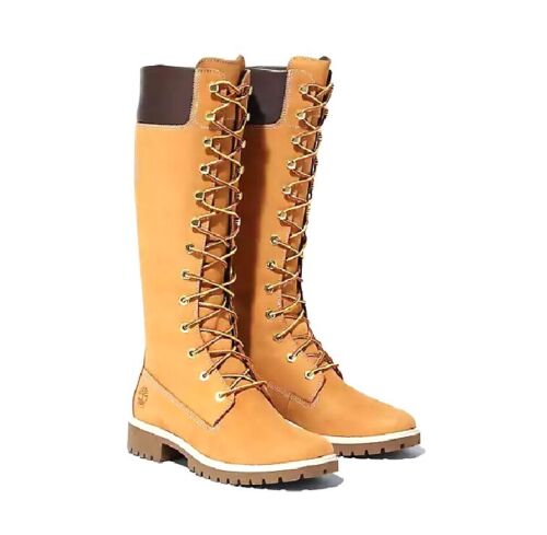 Timberland Womens Premium 14 inch Knee High Wheat Waterproof Leather Boots 3752A - Afbeelding 1 van 7