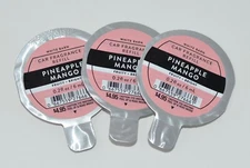 3 BATH & BODY WORKS PINEAPPLE MANGO SCENTPORTABLE FRAGRANCE REFILL CAR FRESHENER