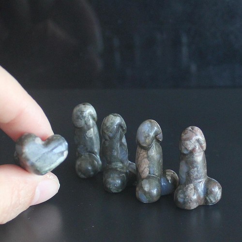 Figura de pene genital hombre testículo cristal piedras preciosas mixtas talladas mini - Imagen 134 de 168