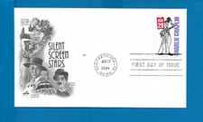 Scott 2821 Charlie Chaplin Apr 27, 1994 Artcraft FDC NSPC