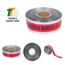 Products Underground Electrical Foil Lined Caution Tape – 3" Width – Detectab...