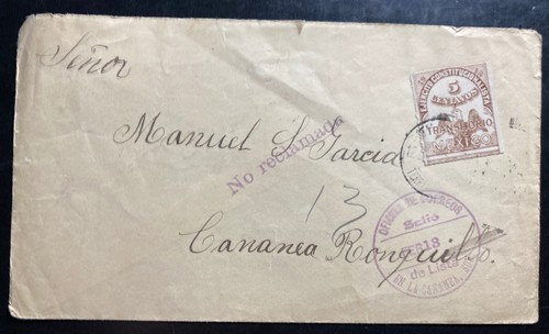 1913 Mexico Constitutionalist Army Stamp Cover To Cananea