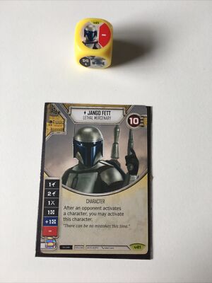 Star Wars Destiny ~ Jango Fett Lethal Mercenary ~ #21 ~ 1x Card And Die