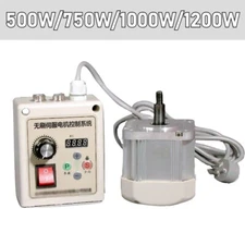 220V Permanent Magnet Servo Motor Controller Driver Face Mount Woodworking New