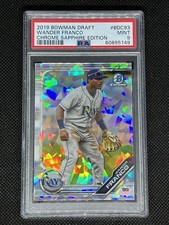 2019 Bowman Draft Chrome Sapphire Edition WANDER FRANCO PSA 9 TAMPA RAYS #BDC93