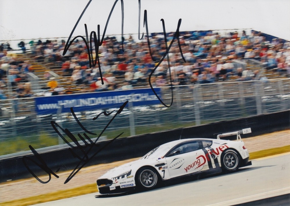 Enge Muller Hand Signed 7x5 Aston Martin Autograph Photo