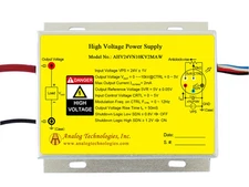 AHV24VN10KV2MAW High Voltage DC-DC Power Supply 24V Input -10kV 2mA Output