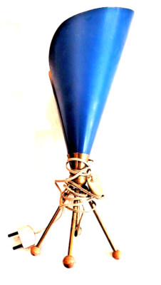 ANGELO LELLI -Arredoluce - Vintage DESIGN CALLA Table Lamp 1950s ITALY