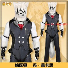 Game Zenless Zone Zero Von Lycaon Halloween Costume Outfit Men's Uniform Suit