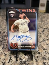 2024 Topps Chrome Kody Funderburk Rookie RC On Card Auto Minnesota Twins RA-KF