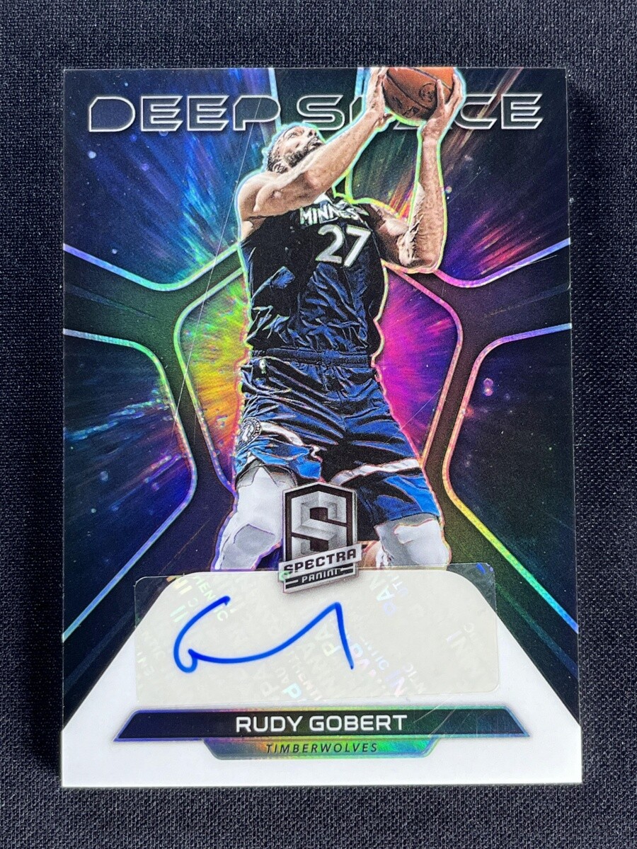 2022-23 Panini Spectra Rudy Gobert #DS-RGT Deep Space Silver Prizm Auto /99