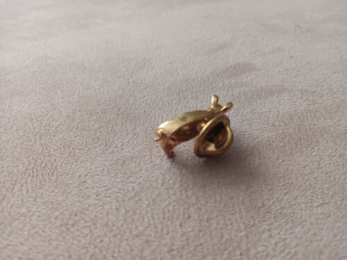 Vintage Signed Camco Gold Tone Pig Piglet Figural Animal Brooch Lapel Pin Hogs - Picture 3 of 5