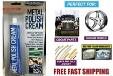 BLUE MAGIC METAL, GOLD, SILVER, STERLING POLISH CREAM (3.5oz Tube)