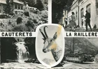 CAUTERETS La Raillere card in multivues including tram train