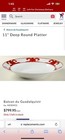Hermès china Balcons du Guadalquivir deep round platter 11.5 Inches — photo 10