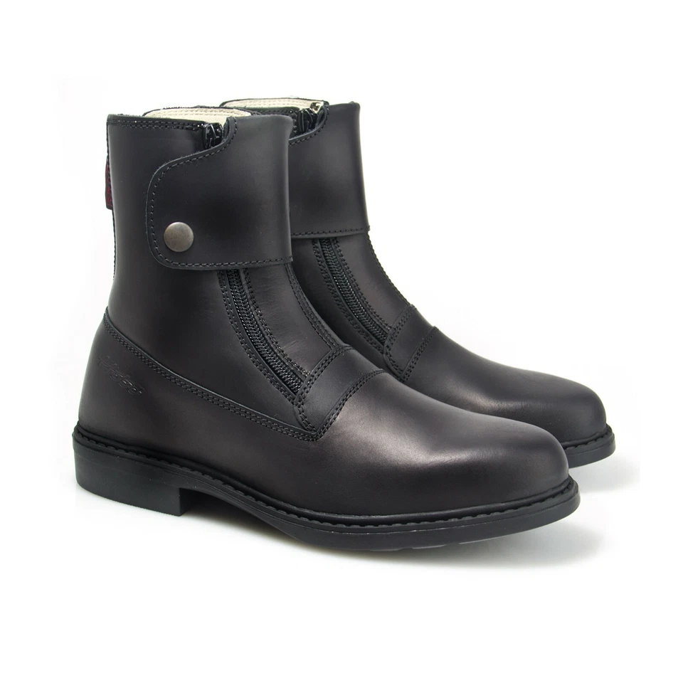Hobo Stiefelette Zipp Sepp HG schwarz, Reitstiefelette Leder Reißverschuss, neu