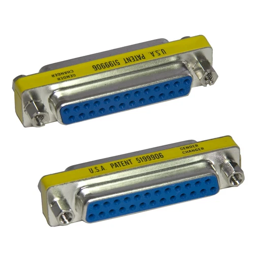 25 Way Pin DB25 Serial Gender Changer - Female / Female - SENT TODAY