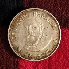 Benjamin Harrison 1888 Commemorative Numismatic Medal Circulated Collectible