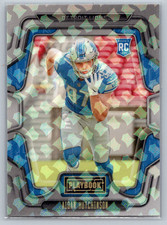 2022 Panini Playbook Prizm Aidan Hutchinson RC Shield Holo #113 SSP Lions