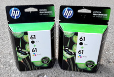 HP 61 Black Tri-Color Genuine Printer Ink Cartridges Combo Pack EXP 2013 LOT