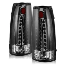 Black Smoke LED Tail Light For Chevy/GMC C/K 1500 Suburban Tahoe Yukon 1988-2000